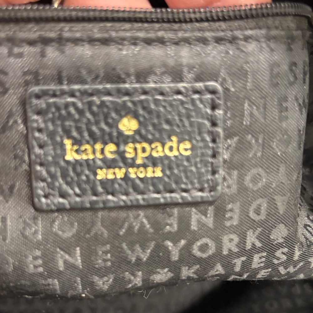 kate spade Black Leather Shoulder Satchel - Picture 6 of 14